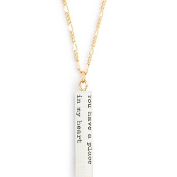 Place in My Heart Quote Necklace