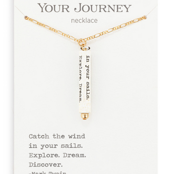 Catch the Wind Quote Necklace