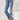 Embroidered Sophia Curvy Hugging Wide Leg Jeans