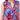 Tribal Notch Neck Frill Detail Printed Blouse