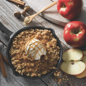 Apple Crumble Skillet Dessert