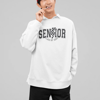 Checkered Bold 2025 Senior Sweatshirt