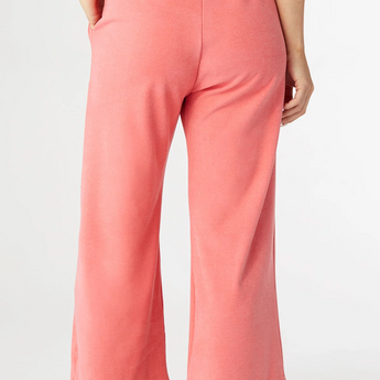 Weekend Brush Pocket Crop Pant - Coral