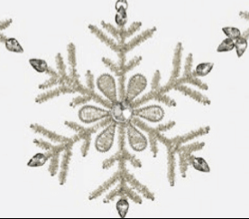 Beaded Snowflake Ornament