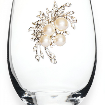 Pearl Bouquet Stemless Glass