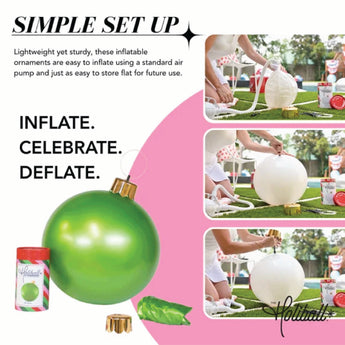 Holiball - Vintage Red  (The Inflatable Ornament)