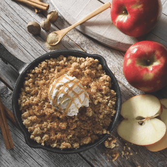 Apple Crumble Skillet Dessert - Ruffled Feather