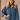 Coco+Carmen Heavenly- Luxe Zip Cardigan with Pockets- Stellar Blue