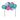 Balloon Cake Topper - Blue/Teal - Ruffled Feather