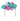 Balloon Cake Topper - Blue/Teal - Ruffled Feather