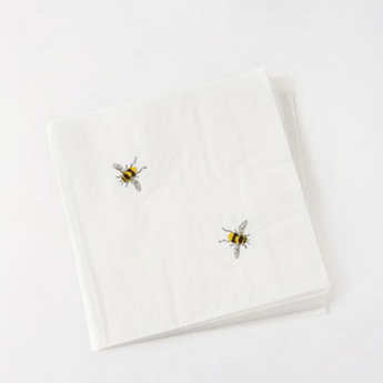 Bee/Ant Paper Napkin 20pk, 6.5" Square - Ruffled Feather