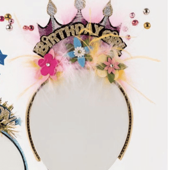 Birthday Headbands - Ruffled Feather