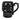 Black Ceramic Skull Mug - Ruffled Feather