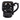 Black Ceramic Skull Mug - Ruffled Feather