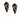 Black Knight Earrings - Ruffled Feather