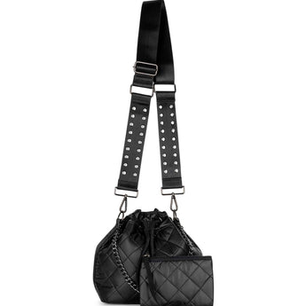 Black Lindsey Carbon Tote - Ruffled Feather