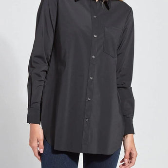 Black Schiffer Button Down - Ruffled Feather