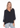 Black V-Neck Top w/ Chiffon - Ruffled Feather