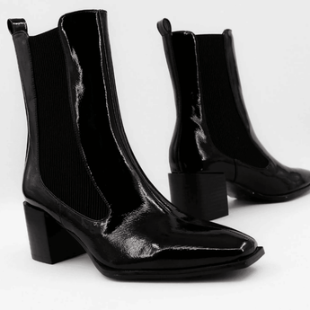 Black Zella Boots - CLEARANCE - Ruffled Feather