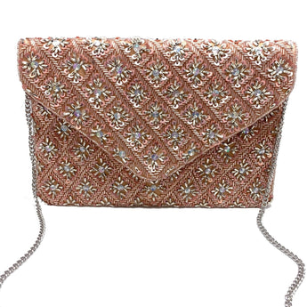 Blush Diamond Clutch - Ruffled Feather