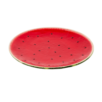 Ceramic Watermelon Platter 13" - Ruffled Feather
