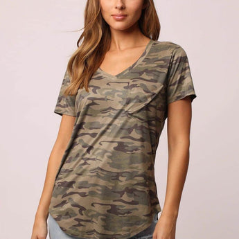 Chamois Camo Suede Phoenix Tee - Ruffled Feather