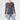 Charcoal Ashley Cinched Long Sleeve - Ruffled Feather