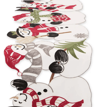 Cheerful Snowman Table Runner - Ruffled Feather