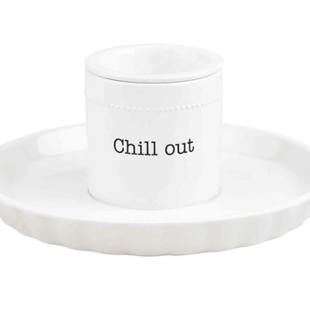 Chip and Chiller Serving Set - Ruffled Feather