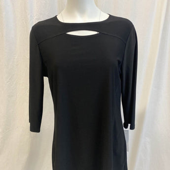 CLEARANCE Black Cool Breeze Tunic - Ruffled Feather