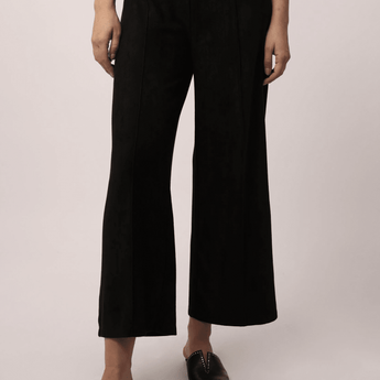 CLEARANCE Black Suede Pants - Ruffled Feather