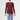 CLEARANCE Burgundy Ashley Side Cinched Long Sleeve - Ruffled Feather