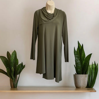 CLEARANCE Crystal Tunic - Cypress/Green - Ruffled Feather