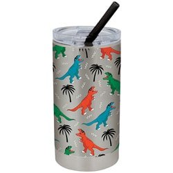 CLEARANCE Dinosaurs 12oz Tumbler w/ Straw - Missing Lid - Ruffled Feather