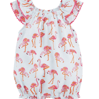 CLEARANCE Flamingo Baby Romper - Ruffled Feather