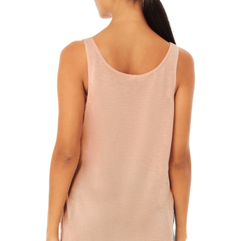 CLEARANCE Flowy Side Slit Tank – Peach - Ruffled Feather