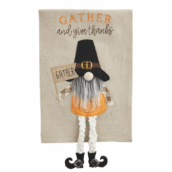 CLEARANCE Gather Gnome Thanksgiving Towel - Ruffled Feather