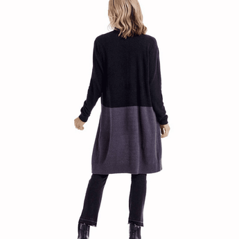 CLEARANCE Pip Colorblock Cardigan - Black - Ruffled Feather