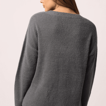 CLEARANCE Super Soft Margarita Sweater - Dark Grey - Ruffled Feather