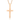 Cross Necklace with Cubic Zirconia - Ruffled Feather