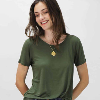 Cypress Julie Crewneck Top - Ruffled Feather