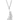 Feather Cubic Zirconia Tip Necklace - Ruffled Feather