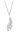 Feather Cubic Zirconia Tip Necklace - Ruffled Feather