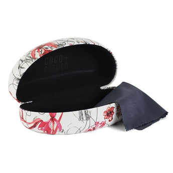 Floral Clamshell Case - Red Floral - Ruffled Feather
