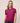 Fuchsia Siena Rib Shirred Top - Ruffled Feather