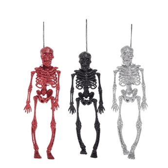 Glitter Skeleton Ornament - Ruffled Feather