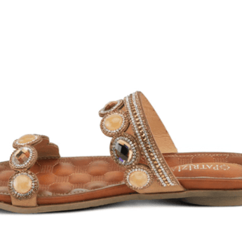 Gooden Sandal - Tan - Ruffled Feather