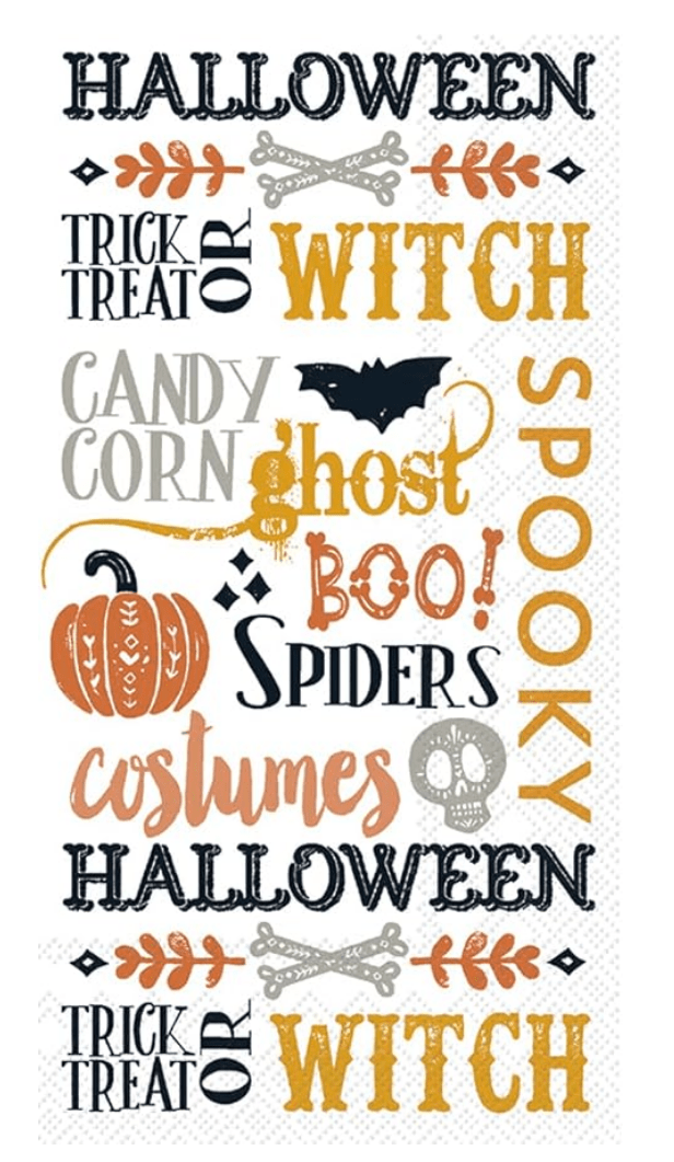 Halloween Words Napkins - Ruffled Feather