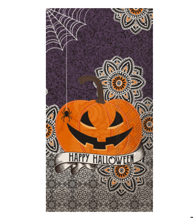 Happy Halloween Pumpkin Napkins - Ruffled Feather