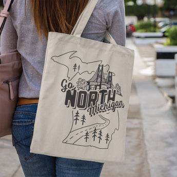 Happy Little Michigan Tote Bag - Ruffled Feather